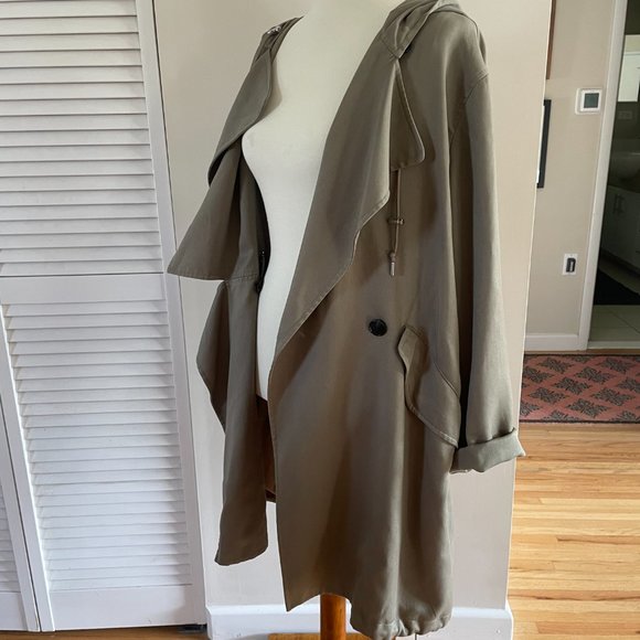 All Saints Lightweight Trench Coat - Picture 2 of 5